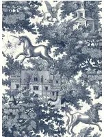 Rebel Walls Carta da parati Fairy Tale Castle - Blue