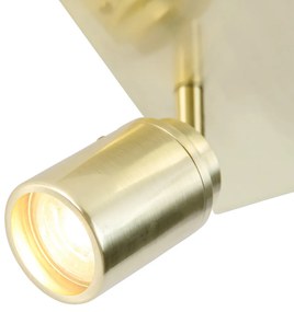 Faretto moderno per bagno ottone quadrato 2 luci IP44 - Ducha