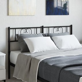 Testiera İn Metallo Nero 160 Cm /