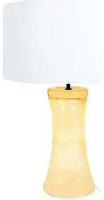 Tosel  Lampade d’ufficio lampada da comodino tondo vetro giallo e bianco  Tosel