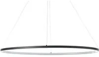 Lampadario LED nero opaco 60x92x60 cm Utah OresteLuchetta