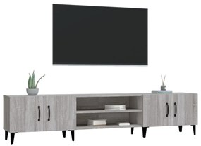 Mobile tv grigio sonoma 180x31,5x40 cm in legno multistrato