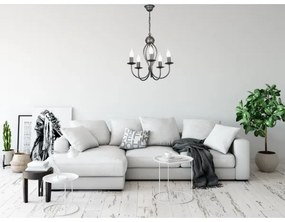 Lampadario a sospensione con catena ARTHUR 5xE14/40W/230V