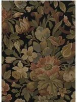 Rebel Walls Carta da parati panoramica Vintage Flora - Ebony