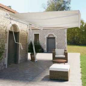 Set Pali per Tenda da Sole Bianco 600x245 cm Ferro