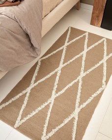 Kave Home - Fodera per letto Dyla in shearling bianca per materasso da 160 x 200 cm