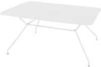 Tavolo da giardino 150x80 cm in metallo bianco - Cara