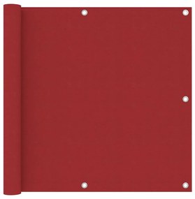 Paravento Balcone Rosso 90x400 Cm İn Tessuto Oxford /