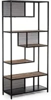 Libreria 6 piani in metallo stile industriale cm 84x35x188h