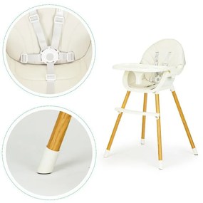 Seggiolino da pappa Baby Beige 2in1