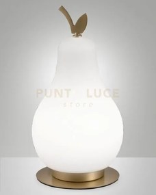 Wilma lamapada da tavolo bianco/ottone satinato a led 3000k - 8w - ...