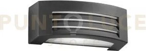 Applique biemissione denver antracite 1 luce attacco e27 ip54 29x11...