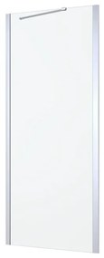 Pannello laterale per box doccia L 79.5 x H 195cm, Sp. 6 mm vetro vetro senza finitura / trasparente profilo in alluminio cromato