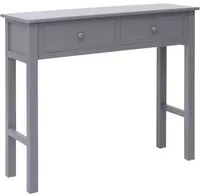 Tavolo Consolle Grigio 90x30x77 cm in Legno 284146