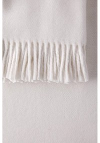 Plaid crema con basi di cotone, 140 x 180 cm Plain - Euromant