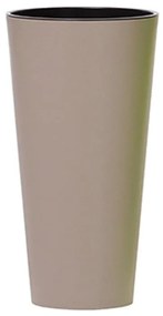 Vaso per piante e fiori Tubus PROSPERPLAST in polipropilene beige H 76 cm Ø 40 cm