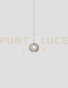 Oto sospensione 18 fume' rigato nickel satinato 1 luce attacco g9