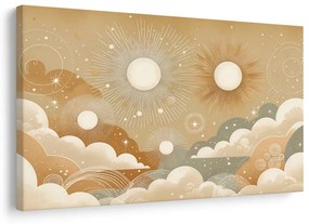 Quadro su tela – Danza celeste di soli e stelle