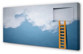 Quadro su tela Sky ladder 100x50 cm