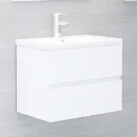 Mobile con Lavabo Integrato Bianco in Legno Multistratocod mxl 96740