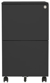 Schedario mobile antracite 39x45x67 cm in acciaio