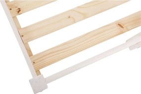 Letto da bambini rialzato bianco senza testiera con rete inclusa 90x200 cm Alpi2 – Støraa
