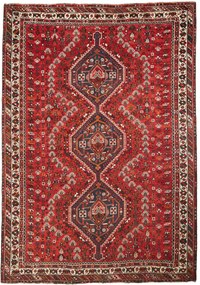Shiraz Tappeto 210 x 300 Rosso (Iran) Annodato A Mano
