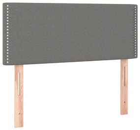Testiera grigio scuro 100x5x78/88 cm in tessuto
