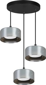 Brilagi - Lampada a sospensione su cavo AURA LUX 3xGX53/30W/230V nero/fumé