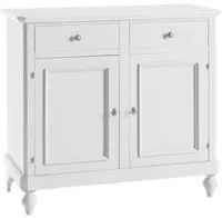 Madia credenza napoletana 2 ante laccata bianca l 112 p 49 h 98