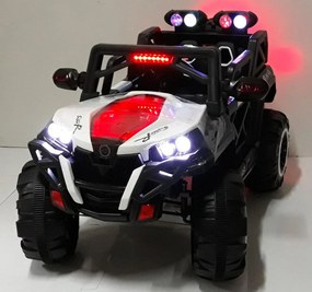 Macchina Elettrica per Bambini 12V Kidfun Fuoristrada 4x4 Bianca...