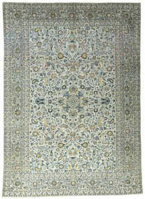 Kashan Tappeto 300 x 410 Verde (Iran) Annodato A Mano