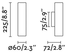 FARO 43760 - Applique STAN 2xGU10/8W/230V oro