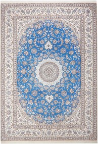 Nain Tappeto persiano 250x360 Blu (Iran) Annodato A Mano