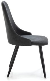 Sedie da pranzo grigio scuro in set di 4 Mani - Marckeric