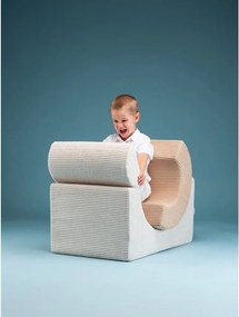 Gioco per psicomotricità color crema in velluto a coste 3 pz altezza totale 37 cm 75x49 cm Rainbow Montessori – Wigiwama