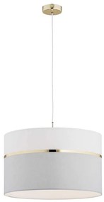 Argon 4285 - Lampadario su filo KASER 1xE27/15W/230V grigio/bianco/ottone