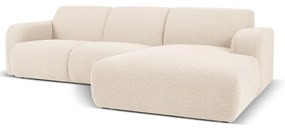 Divano angolare beige in tessuto bouclé (angolo destro) Molino - Micadoni Home