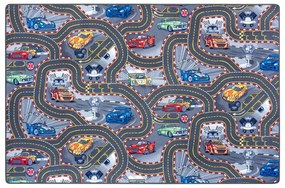 Tappeto da gioco per bambini blu 140x200 cm Race Track – Hanse Home
