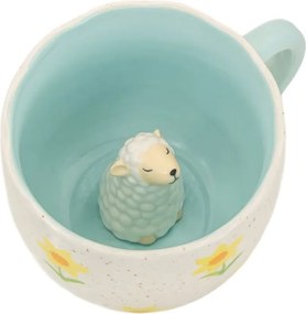 Tazza blu e color crema in porcellana 350 ml Surprise Sheep – Sass &amp; Belle