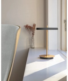 Lampada da tavolo dimmerabile a LED antracite con paralume in metallo (altezza 31 cm) Asteria Move - UMAGE
