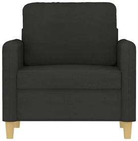 Poltrona nera 60 cm in tessuto
