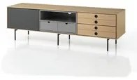 Madia porta TV effetto legno finitura rovere cm. L.170 P.40 H.51