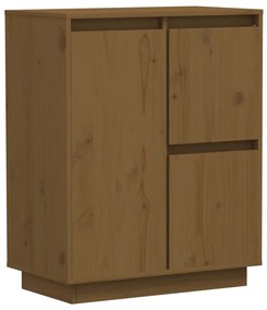 Credenza marrone miele 60x34x75 cm in legno massello di pino