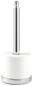 WENKO 16878100 - Portarotolo per carta igienica VITERBO 14x35 cm argento