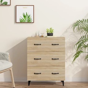 Credenza Rovere Sonoma 69,5x34x90 Cm İn Legno Multistrato /