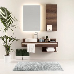 Set di 2 tappetini da bagno grigi Bati - AmeliaHome