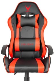 Sedia da gioco VARR Zolder nero/rosso