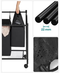 Cesto porta biancheria LINA nero