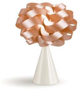 Lampada Da Tavolo A Cono 1 Luce Cloud In Polilux Rame Made In Italy